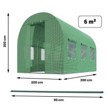 Sodo tunelis 2x3m 6m2 plonas