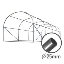 Sodo tunelis 2,5 x 4 m (10 m2) baltas plonas
