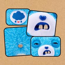 „Fuggler Care Bears“ 23 cm pliušinis žaislas (Grumpy Bear) iš „ZURU“ – juokingas bjaurus monstras, minkštas žaislas su žmogaus formos dantimis, kolekcinis pliušinis žaislas vaikams, paaugliam
