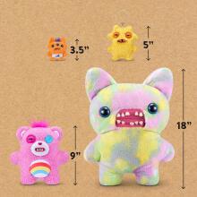„Fuggler Care Bears“ 23 cm pliušinis žaislas („Cheer Bear“) iš „ZURU“ – juokingas bjaurus monstras, minkštas žaislas su žmogaus formos dantimis, kolekcinis pliušinis žaislas vaikams, paauglia