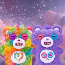 „Fuggler Care Bears“ 23 cm pliušinis žaislas (Togetherness Bear) iš „ZURU“ – juokingas bjaurus monstras, minkštas žaislas su žmogaus formos dantimis, kolekcinis pliušinis žaislas vaikams, paa