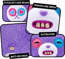 „Fuggler Care Bears“ 23 cm pliušinis žaislas (Share Bear) iš „ZURU“ – juokingas bjaurus monstras, minkštas žaislas su žmogaus formos dantimis, kolekcinis pliušinis žaislas vaikams, paa