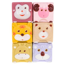 Set of Soft Sensory Educational ECO Blocks Rubber Animals 18 pcs.