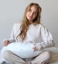 La Bebe™ Rich Maternity Pillow Art.00608159 Nordic Hills. Nursing Pillow 30x104 cm