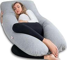 La Bebe™ Cushy Maternity Pillow Art. 70608146 Nordic Seeds. Multifunctional Pregnancy Pillow (U-Shaped), Polyester Fiber Filling, 155×80 cm