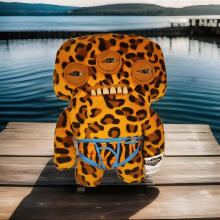 Fuggler Annoyed Alien (Leopard) 23cm - Exclusive Underoo Mcgoo by ZURU juokingas bjaurus monstras, pliušinis kolekcinis žaislas – ginger, vaikiškas minkštas žaislas