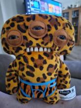 Fuggler Annoyed Alien (Leopard) 23cm - Exclusive Underoo Mcgoo by ZURU juokingas bjaurus monstras, pliušinis kolekcinis žaislas – ginger, vaikiškas minkštas žaislas