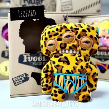 Fuggler Annoyed Alien (Leopard) 23cm - Exclusive Underoo Mcgoo by ZURU juokingas bjaurus monstras, pliušinis kolekcinis žaislas – ginger, vaikiškas minkštas žaislas