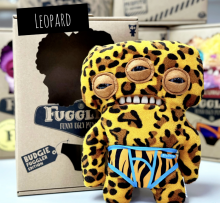 Fuggler Annoyed Alien (Leopard) 23cm - Exclusive Underoo Mcgoo by ZURU juokingas bjaurus monstras, pliušinis kolekcinis žaislas – ginger, vaikiškas minkštas žaislas