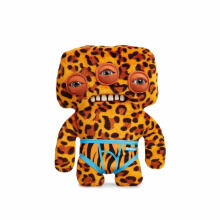 Fuggler Annoyed Alien (Leopard) 23cm - Exclusive Underoo Mcgoo by ZURU juokingas bjaurus monstras, pliušinis kolekcinis žaislas – ginger, vaikiškas minkštas žaislas