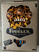 Fuggler Annoyed Alien (Leopard) 23cm - Exclusive Underoo Mcgoo by ZURU juokingas bjaurus monstras, pliušinis kolekcinis žaislas – ginger, vaikiškas minkštas žaislas