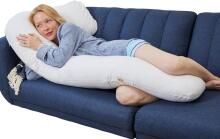 La Bebe ™ minkštos pagalvėlės Art. 20608166 Nordic Forest. medvilnės slaugos nėščios nėščios pasagos pagalvė su užvalkalu [2 užvalkalai], 180 cm