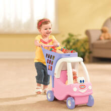 Cozy Coupe apsipirkimo vežimėlis vaikams Little Tikes rožinis