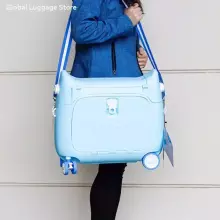 Multifunctional Children Luggage  Suitcase Art.276172 Pink  Чемодан-сиденье на колесах 3 в 1