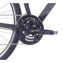 Kalnu velosipēds Rock Machine Rokk 30 Matte Black (Rata izmērs: 28,  Rāmja izmērs: M)