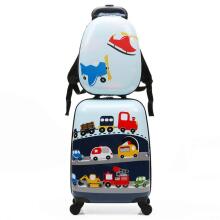Vehicles Suitcase+Backpack  Art.BC-P-002 Vaikų lagaminas ant ratų