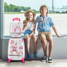 Owl Suitcase+Backpack  Art.BC-S-001 Vaikų lagaminas ant ratų