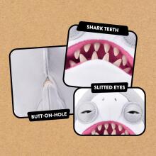 „Fuggler Jaws“ 22 cm licencijuotas pliušinis žaislas iš „ZURU“ – juokingas bjaurus monstras, mielas žaislas, baisus kolekcinis daiktas vaikams, paaugliams ir suaugusiesiems