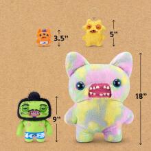 „Fuggler Fugg Stars“ 23 cm pliušinis žaislas („Rhymer Mcslimer“) iš „ZURU“ – juokingas bjaurus monstras, minkštas žaislas su žmogaus formos dantimis, kolekcinis pliušinis žaislas vaikams, paa
