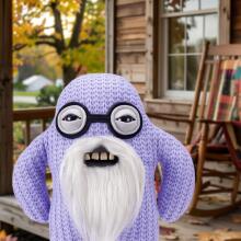 „Fuggler Old Fogies“ 22 cm pliušinis žaislas (Mr Needles) iš „ZURU“ – juokingas bjaurus monstras, minkštas žaislas su žmogaus formos dantimis, beprotiškai mielas kolekcinis daiktas vaika