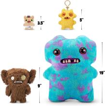 „Fuggler Gold Fuggs“ 22 cm pliušinis žaislas (Grumpy Grumps - akys), kurį pagamino ZURU - juokingas bjaurus monstras, minkštas žaislas su žmogaus formos dantimis