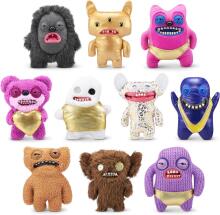 „Fuggler Gold Fuggs“ 22 cm pliušinis žaislas (Grumpy Grumps - akys), kurį pagamino ZURU - juokingas bjaurus monstras, minkštas žaislas su žmogaus formos dantimis