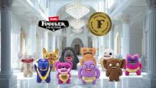 „Fuggler Gold Fuggs“ 22 cm pliušinis žaislas (Splodge - Be rankovių), kurį pagamino ZURU - juokingas bjaurus monstras, minkštas žaislas su žmogaus formos dantimis