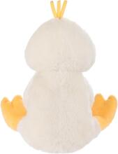 Apricot Lamb - Pliušinis žaislas „Aksominė antis“ 23 cm - Pliušinis žaislas vaikams ir kūdikiams - Pūkuotas pliušinis žaislas žaidimams, dovanai ir glamonėms - balta antis