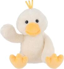 Apricot Lamb - Pliušinis žaislas „Aksominė antis“ 23 cm - Pliušinis žaislas vaikams ir kūdikiams - Pūkuotas pliušinis žaislas žaidimams, dovanai ir glamonėms - balta antis