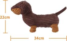 Apricot Lamb - Pliušinis žaislas Henris Taksas 34 cm - Minkštas pliušinis žaislas-dovana vaikams (rudas)