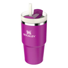 Termospuodelis su šiaudeliu The Quencher H2.O FlowState Tumbler 0.59L violetinė