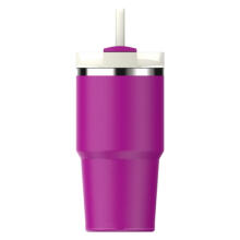 Termospuodelis su šiaudeliu The Quencher H2.O FlowState Tumbler 0.59L violetinė
