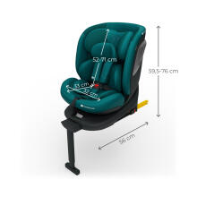 KINDERKRAFT Automobilinė kėdutė I-360 2 PLUS i-Size Žalia