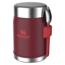 Termosas maistui &bdquo;The Legendary Food Jar + Spork&ldquo; 0,4 l, tamsiai raudonas