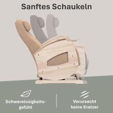 NeiLux Design Relaxing Rocking Chair Art.278414 Khaki supamoji kėdė