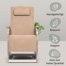 NeiLux Design Relaxing Rocking Chair Art.278415 Pink supamoji kėdė
