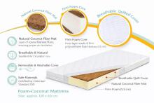 La Bebe™ Mattress Cononut-Foam Art.279426 Kokoso putų čiužinys 120x60 cm