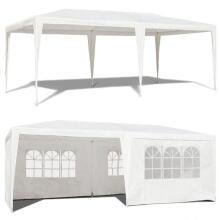 Sodo komercinis paviljonas, 3x6 m, 6 sienų, baltas, MultiGarden