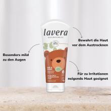 Lavera Baby Wash/Shampoo Art.279959 Drėkinamasis, raminamasis ir atkuriamasis kūno ir plaukų prausiklis be muilo , 200 ml
