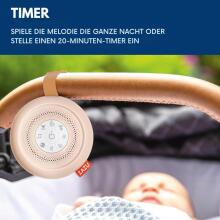 Baby Basic Noise Accessories Baby Sound Machine Art.279965 White Portable sound machine with cord and sound effects