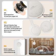 Baby Basic Noise Accessories Baby Sound Machine Art.279969 White Portable sound machine with cord and sound effects