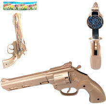 I-Toys Pistol Art.280573 Žaislinis revolveris su minkštomis strėlytėmis – 22 cm