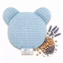 Bocialand Hot Water Bear Waffle Art.BL261 Šildanti pagalvė, pripildyta vyšnių kauliukų ir levandų