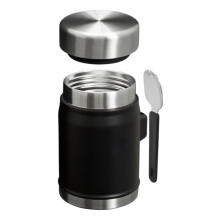 Termosas maistui Legendinis maisto indas + Spork 0,4 l, juodas 2.0
