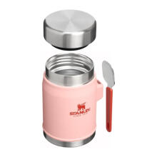 Termosas maistui &bdquo;The Legendary Food Jar + Spork&ldquo; 0,4 l, persikų rožinės spalvos