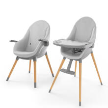 Kinderkraft Fini Up  2-in-1 Art.281215 Grey Aukšta Kėdė Pilka