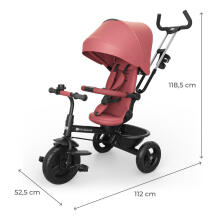 KINDERKRAFT Triratis ASTON 2 PLUS Rožinis