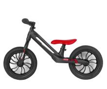 Aga Design Qplay Racer Art.281261 Red  Juodas vaikiškas bėgimo takelis su metaliniu rėmu ir pripučiamais ratais