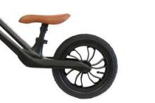 Aga Design Qplay Racer Art.281262 Grey Juodas vaikiškas bėgimo takelis su metaliniu rėmu ir pripučiamais ratais