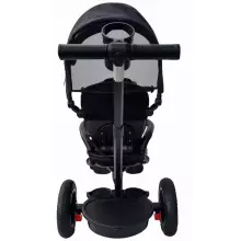 Bebe Basic Schumacher Kid  Air Trike Art.281267 Beige vaikiškas triratukas su rankena, stogu ir pripučiamais ratais